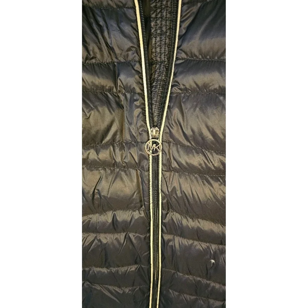 Michael Kors Women's Black Puffer Jacket XL with thumb holes